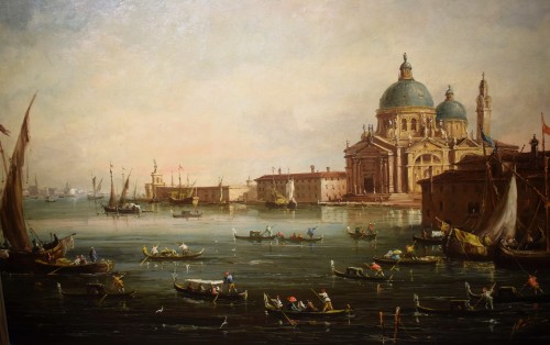 Venise, Panorama du Grand Canal - José Martorell Puidomenech (1800-1900) - Tableaux et dessins Style 